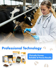 eBmonitor eBGKVET carrying case keeps kit organized during farm visits
