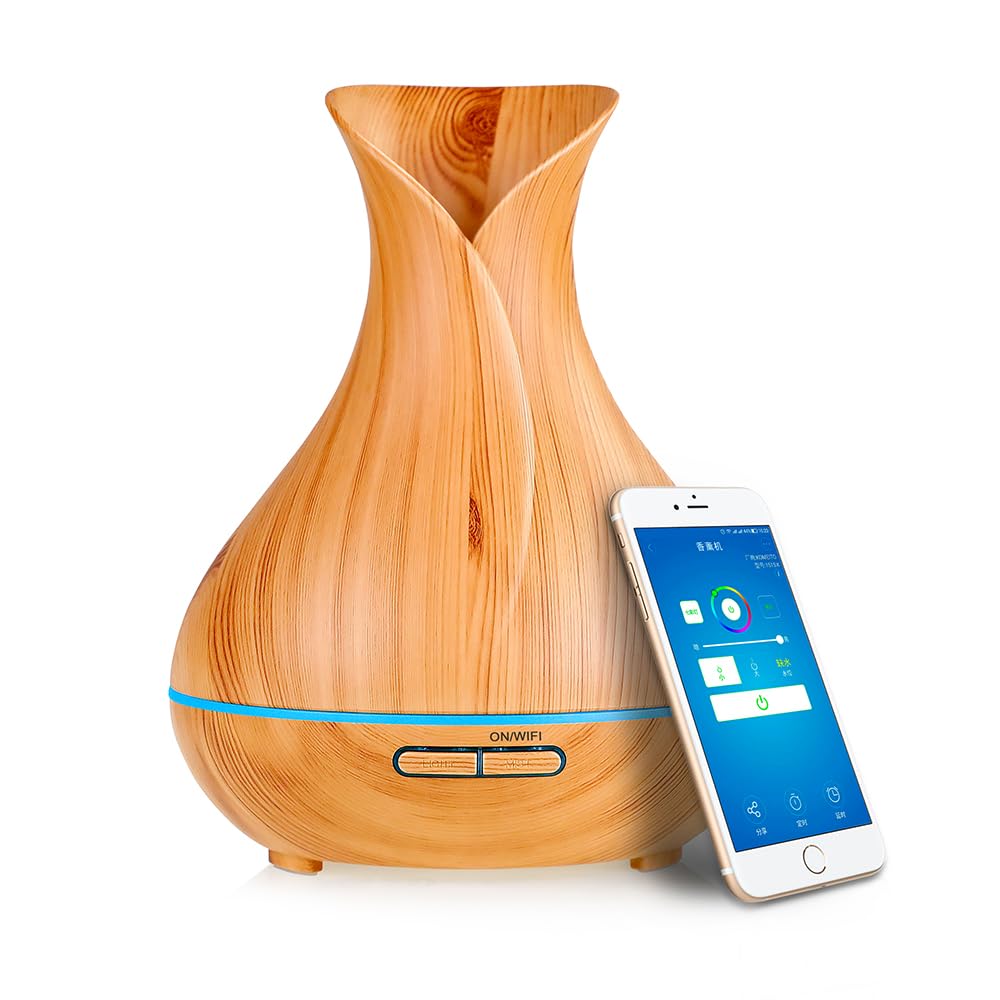 Ebooine smart wifi diffuser front view showing compact design for easy placement