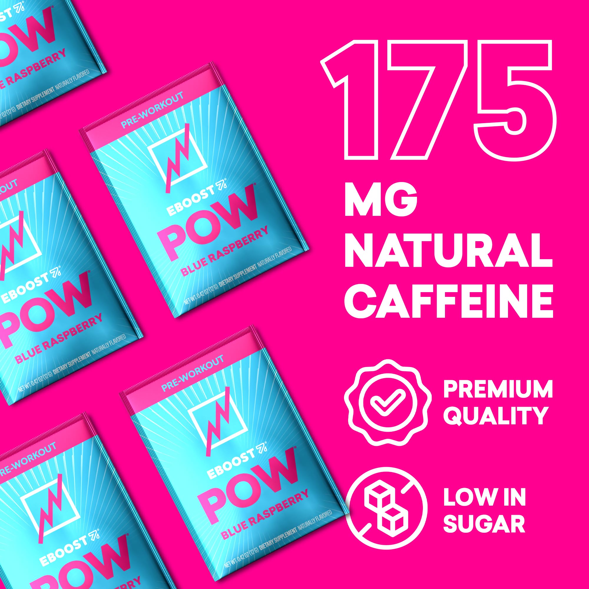 Label highlights caffeine and beetroot for clean energy.