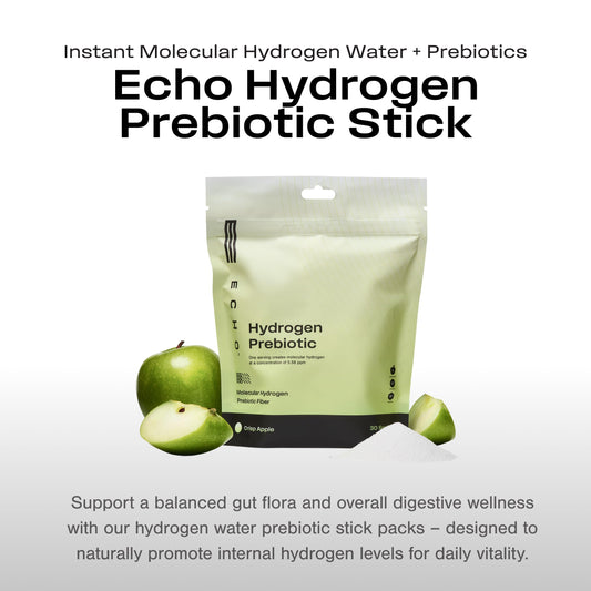 Echo Water hydrogen mix dissolving in water for quick, refreshing hydration.