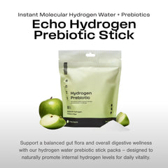 Echo Water hydrogen mix dissolving in water for quick, refreshing hydration.