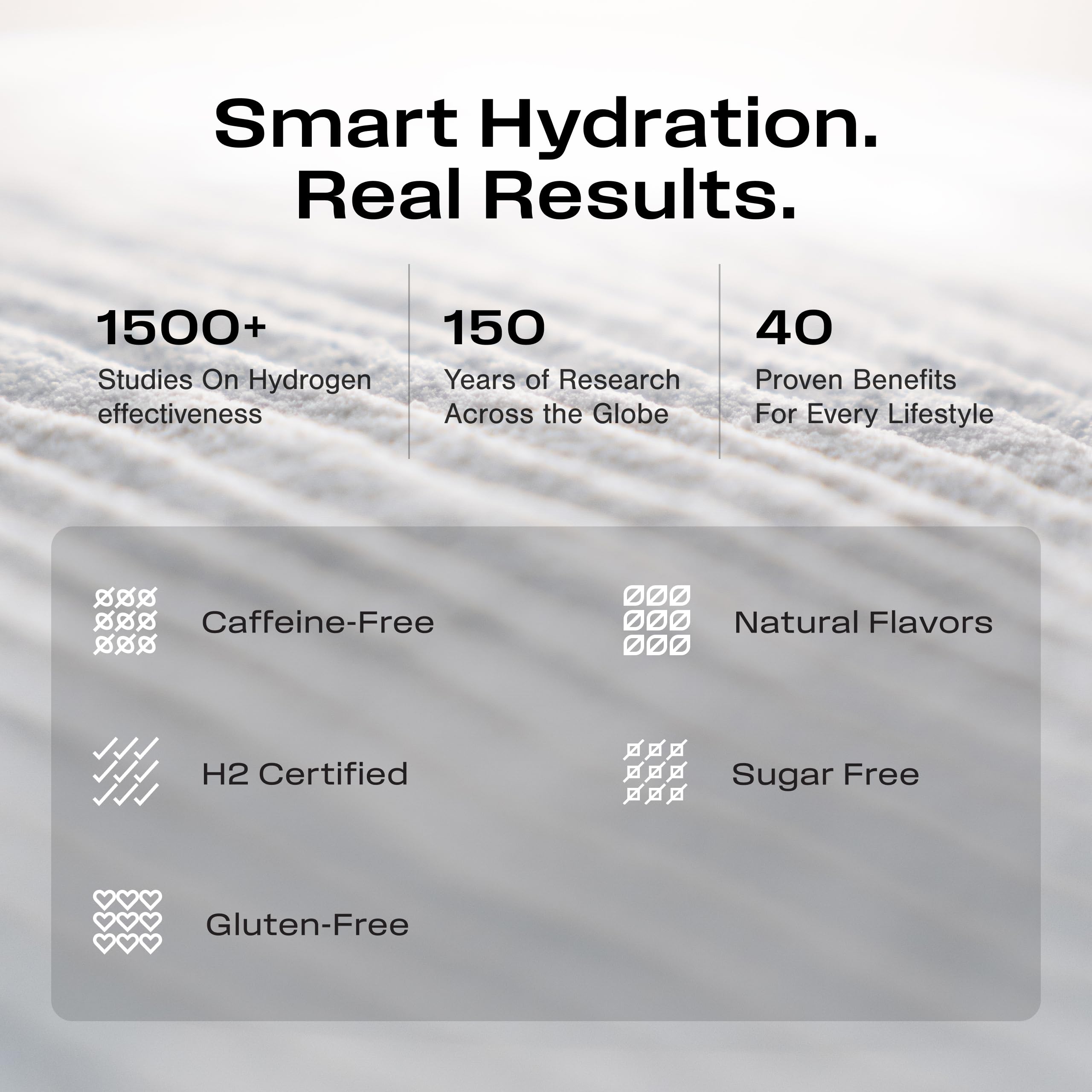 Echo Water mental clarity from hydrogen prebiotic drink mix.
