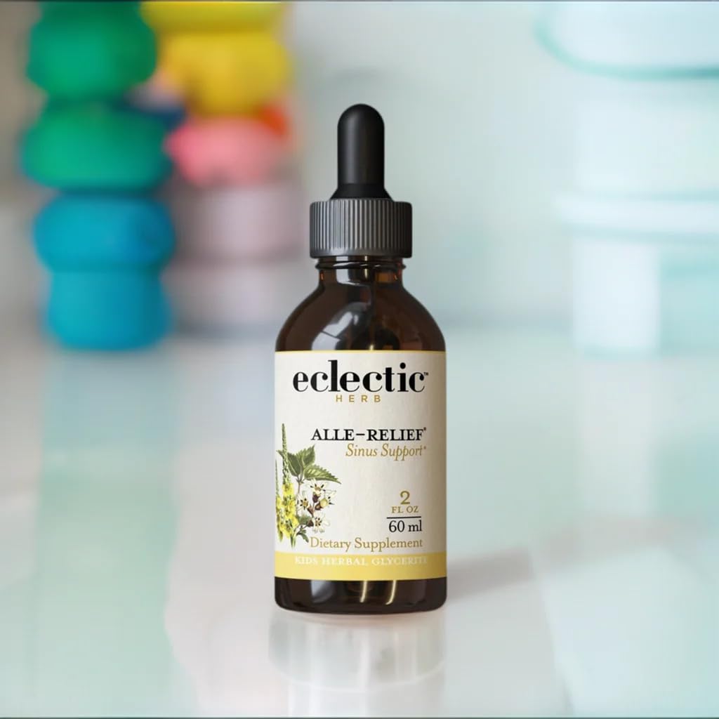 Alle-Relief Kids packaging view emphasizes natural, alcohol-free formulation.