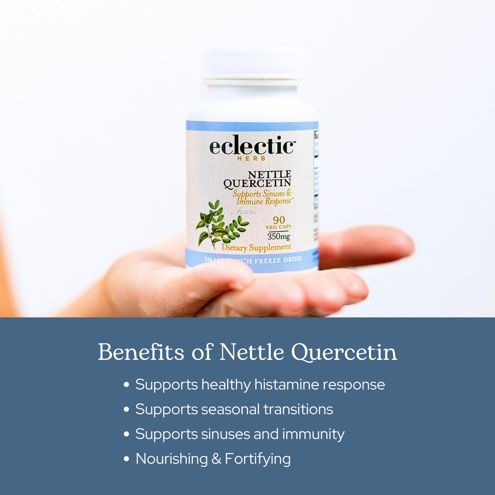Eclectic Institute Eclectic Herb Oregon wildcrafted nettles highlight sustainable sourcing.