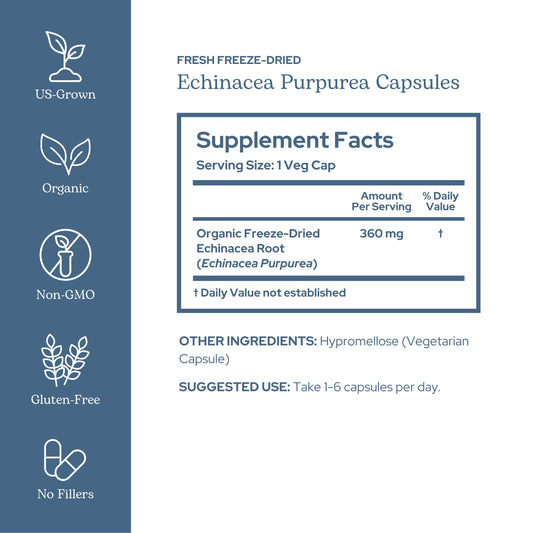 ECLECTIC INSTITUTE Freeze-dried echinacea chips highlight minimal processing and potency
