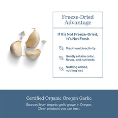 ECLECTIC INSTITUTE garlic capsules dosage sample for daily intake.