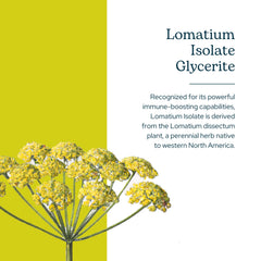 Eclectic Institute Lomatium Isolate glycerite dropper for easy dosing