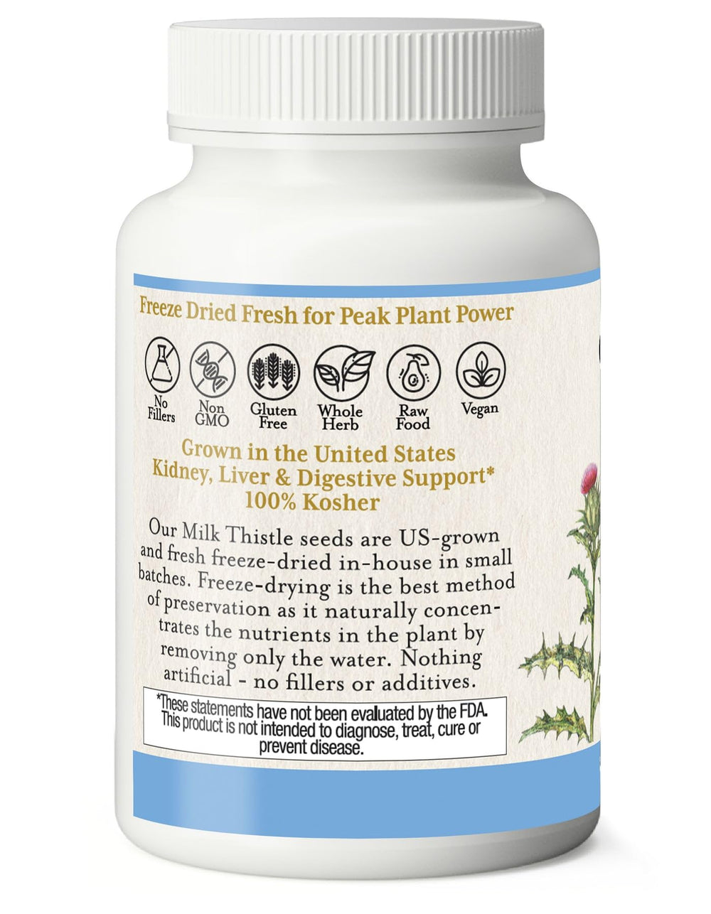 Eclectic Institute Milk Thistle pour demonstrating convenient dosing