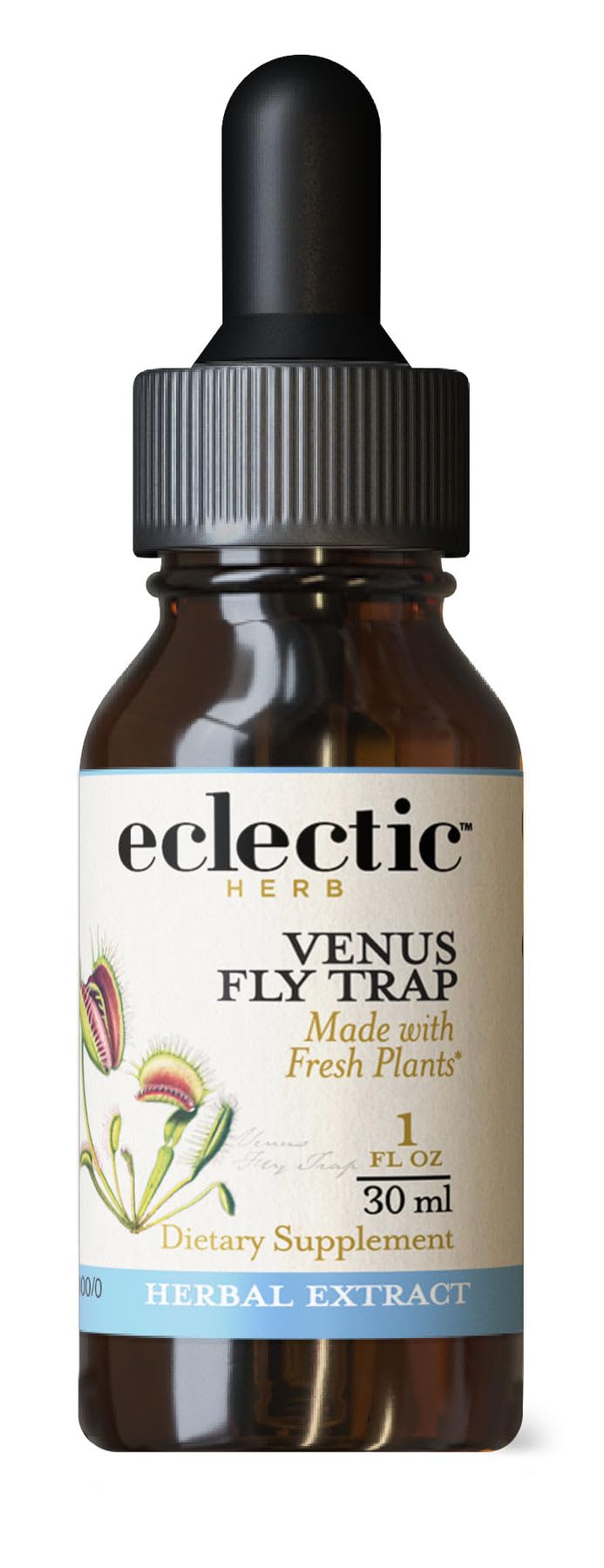 Eclectic Institute Venus Fly Trap O pink bottle front for easy daily use