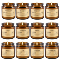 ECLHTLNY 12Pack Scented Candles with lemons create bright, inviting ambiance