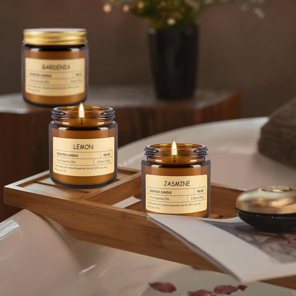 ECLHTLNY Vintage-jar candle adds tasteful shelf accent