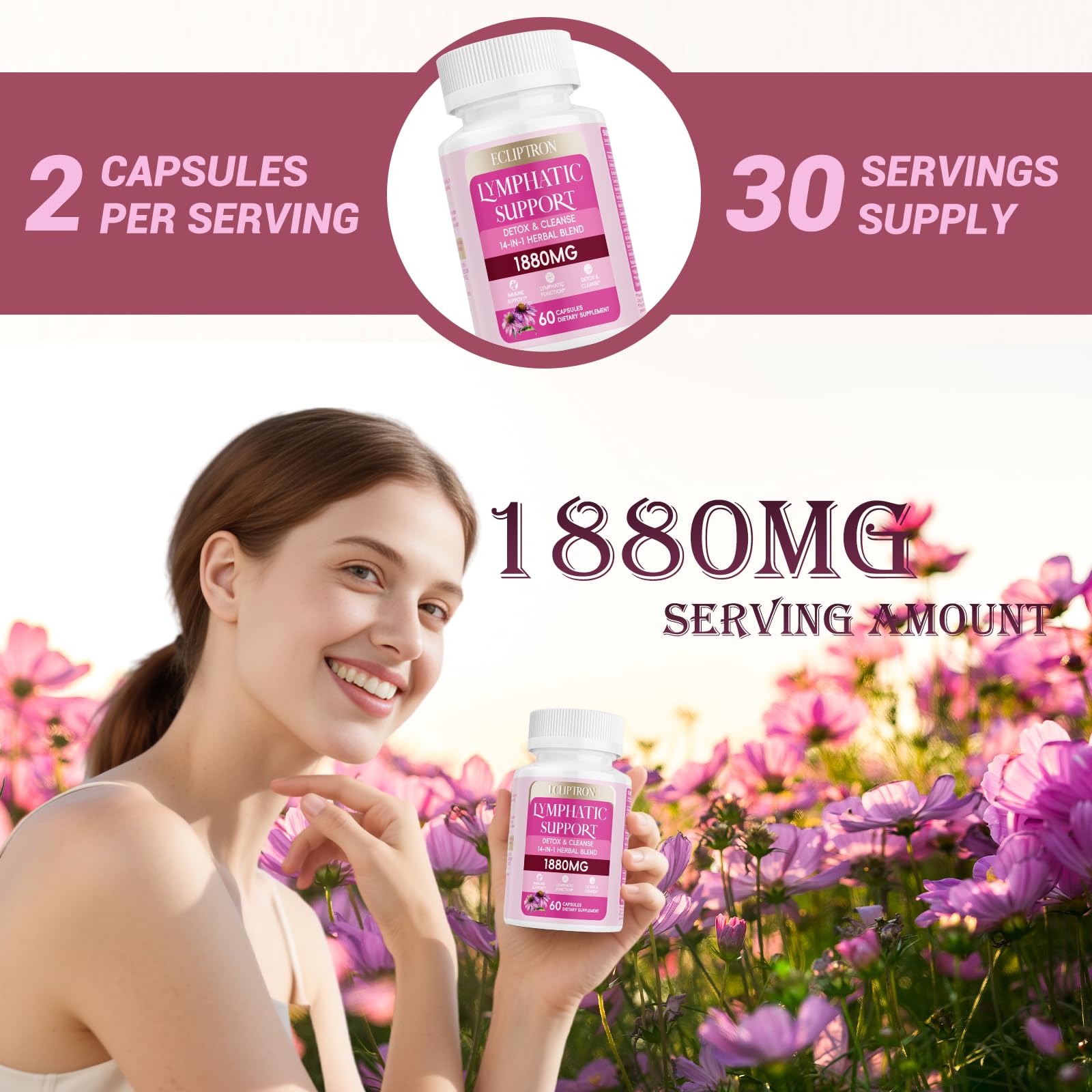 Ecliptron Lymphatic Drainage lifestyle scene conveys daily wellness support.
