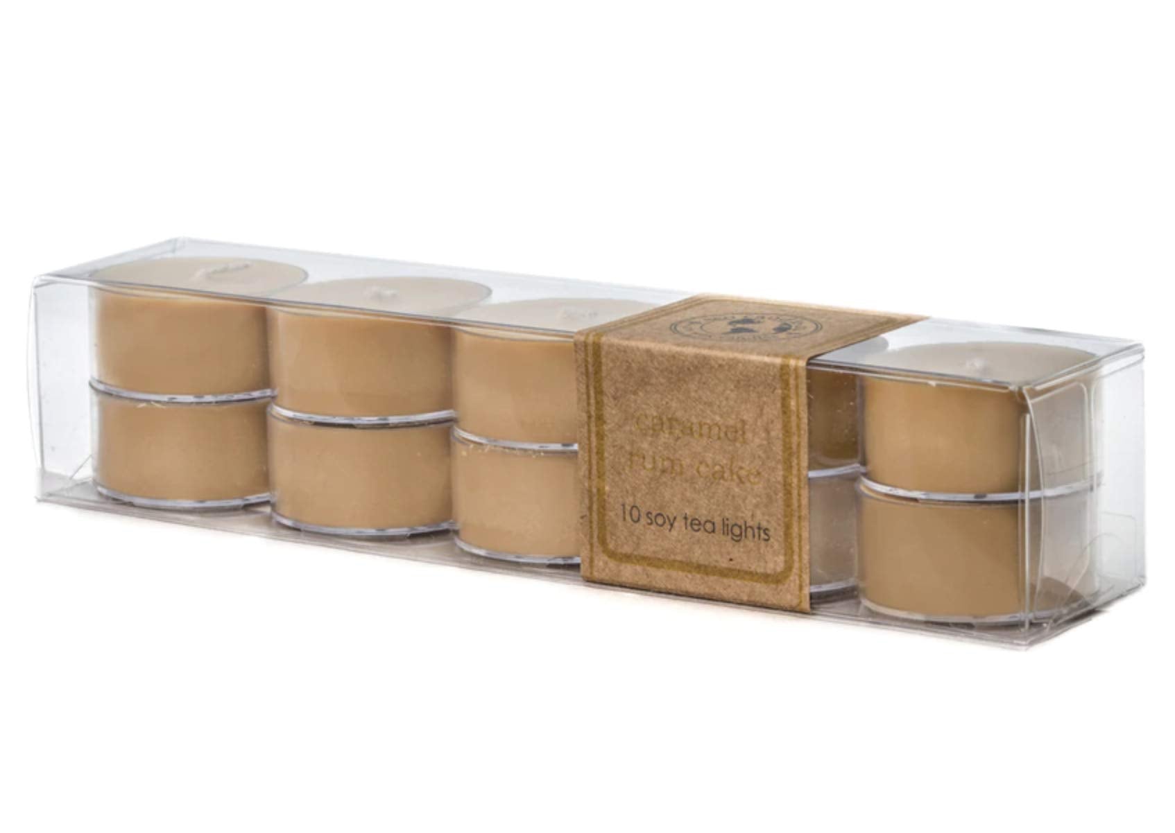 Eco Candle Co tea light candles in a 10-pack for cozy ambience and quick lighting.