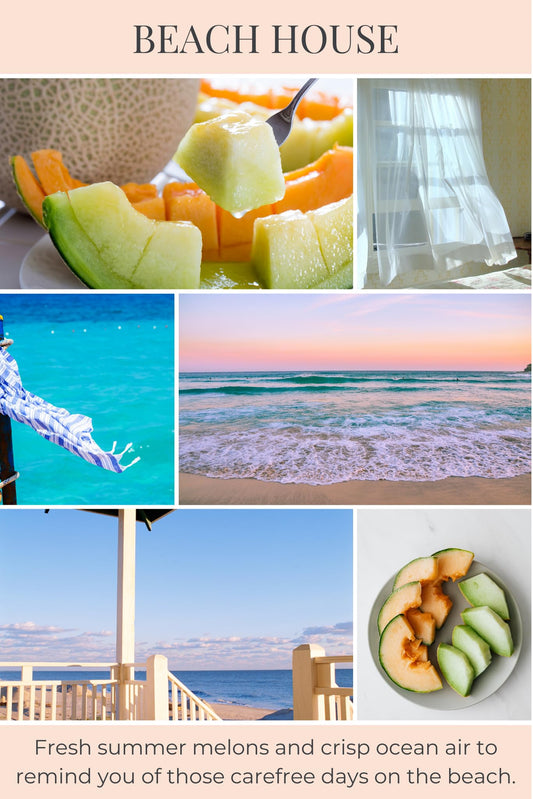 Eco Candle Co melons-ocean-air tea light creates breezy summer vibe.
