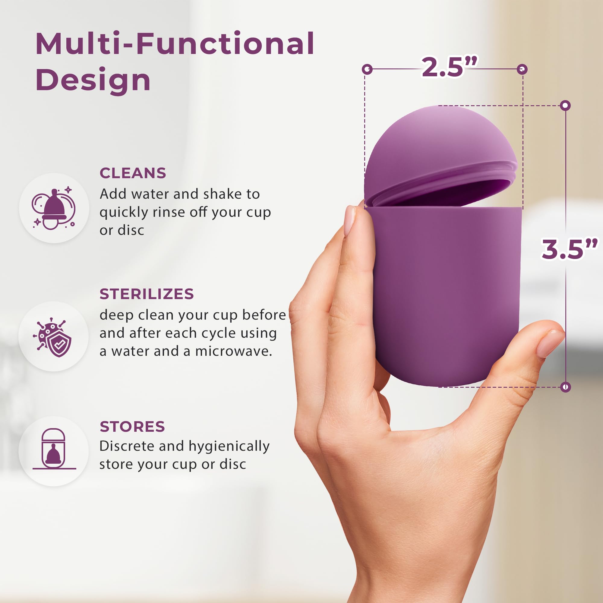 EcoBlossom kit storage holder with ventilated design for fresh storage