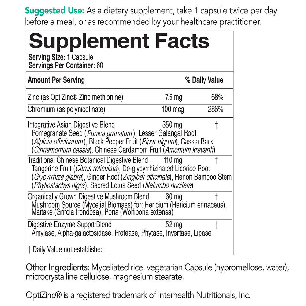 EcoDigest Maitake mushroom emphasizes immune and gut balance