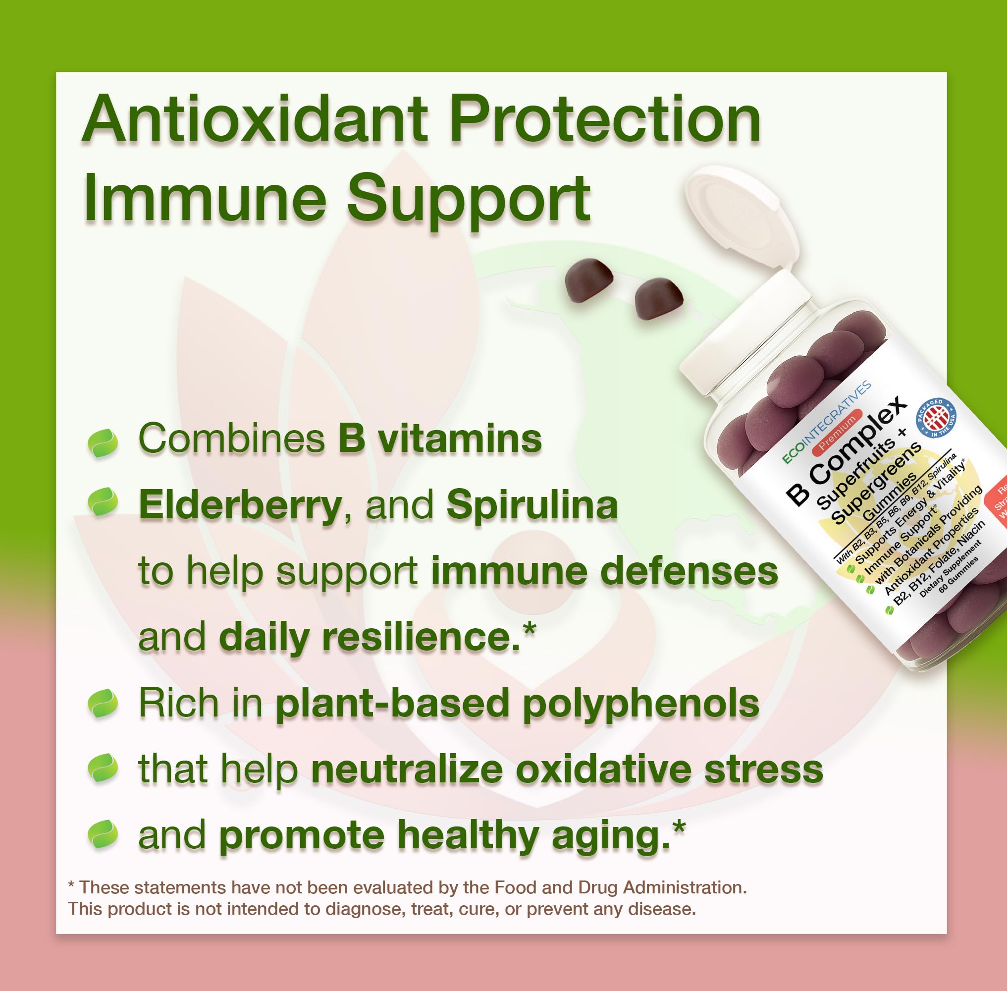EcoIntegratives superfruits blend graphic suggesting antioxidant benefits