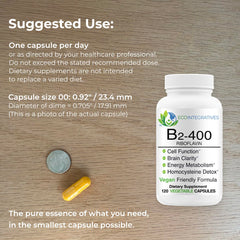 EcoIntegratives B2-400 packaging shows 120 vegan capsules for everyday energy