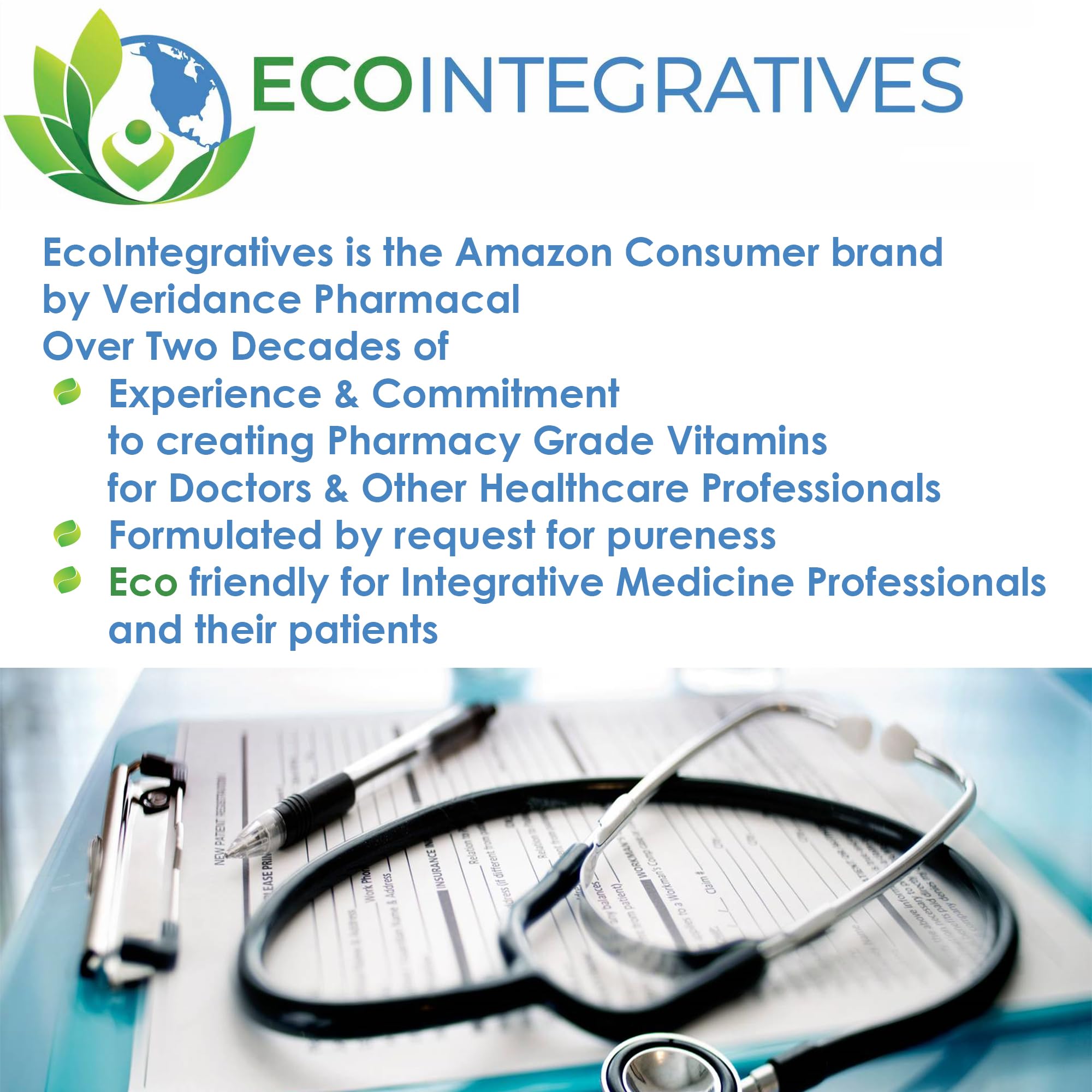 EcoIntegratives B6 Complex capsules on a white surface for daily use
