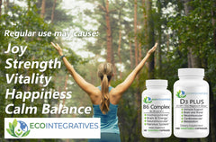 Graphic of B6, B9, B12 benefits for healthy metabolism and homocysteine balance