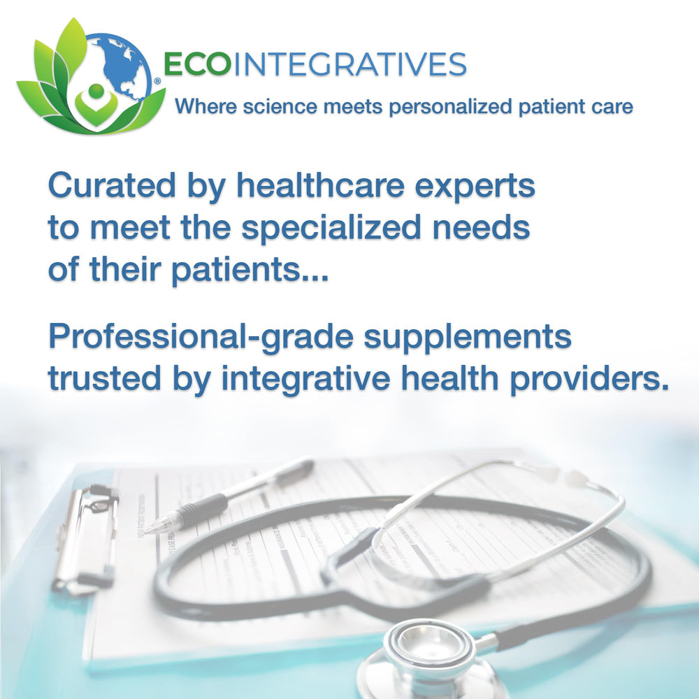 Wellness setup with EcoIntegratives capsules promoting everyday vitality