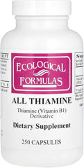 Ecological Formulas Allithiamine bottle front view for daily vitamin B1 support.