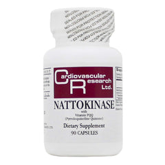 Ecological Formulas Nattokinase bottle front view highlighting pure enzyme for circulation support.