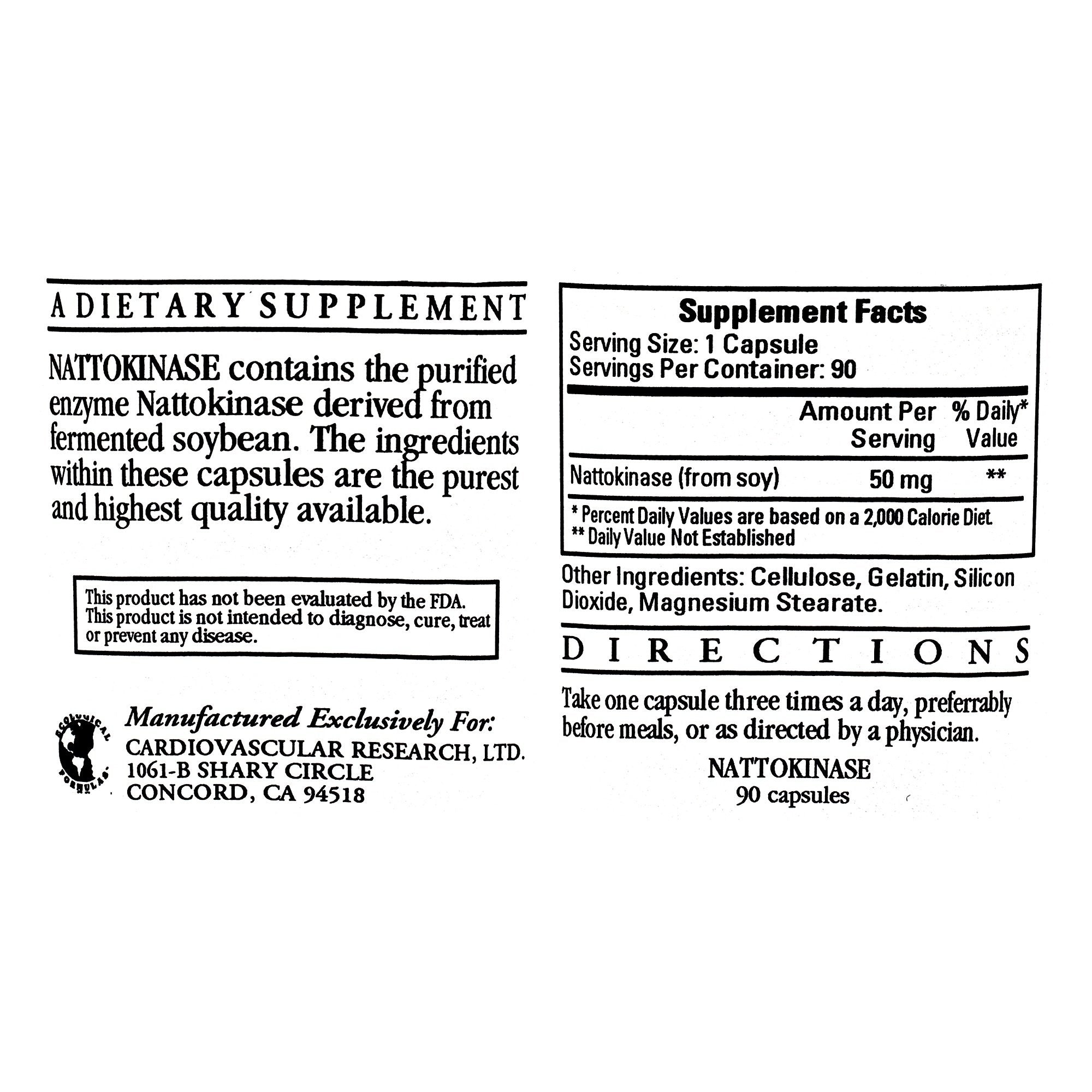 Ecological Formulas Nattokinase two-pack packaging showing value and daily use convenience.