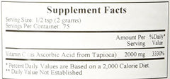 Ecological Formulas vitamin C Tapioca powder container for easy dosing.