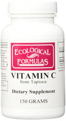 Ecological Formulas Vitamin C Tapioca powder jar for daily, high-purity vitamin C.