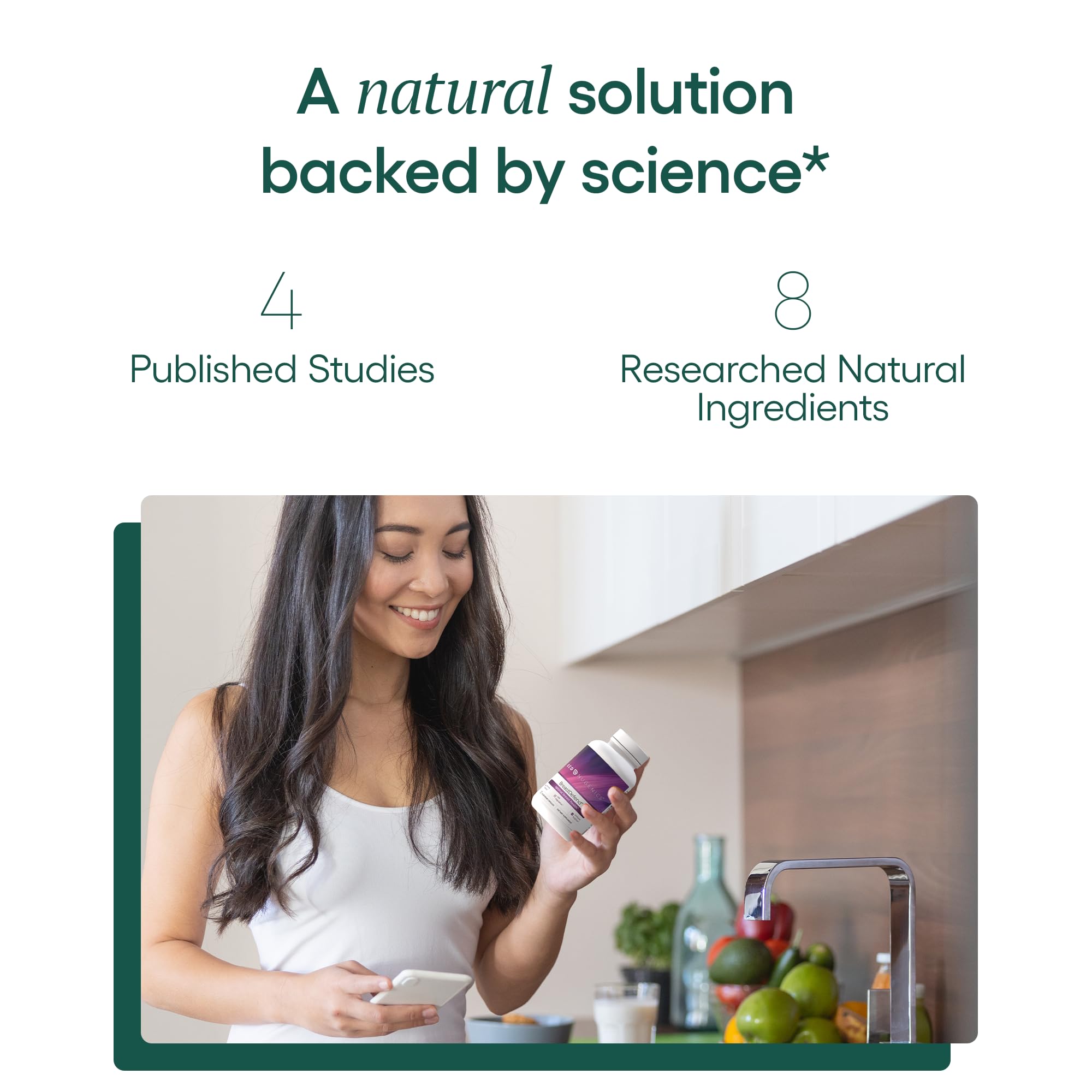 EcoNugenics BreastDefend mushroom blend highlighting immune support