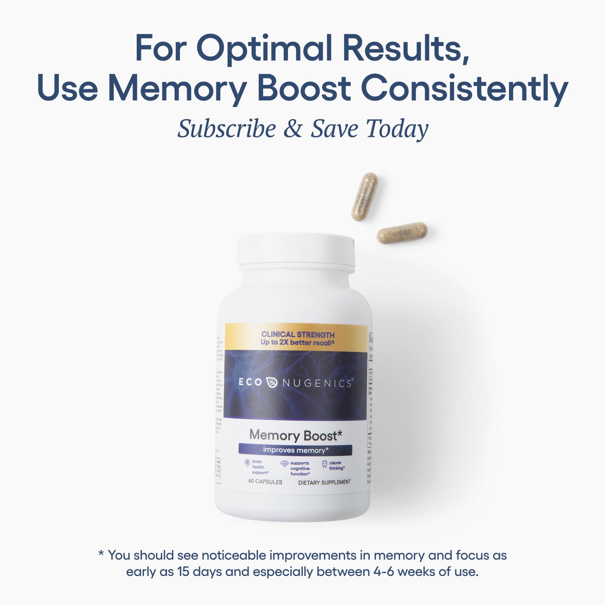 EcoNugenics Memory Boost Boswellia extract image emphasizes brain health context
