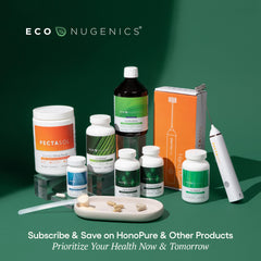 EcoNugenics PectaClear ingredients close-up featuring PectaSol and alginates