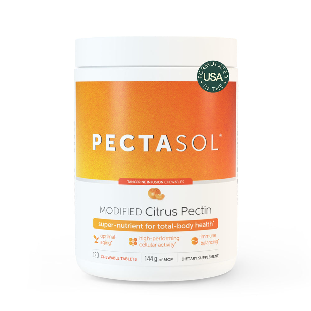EcoNugenics PectaSol bottle for convenient daily cellular support.