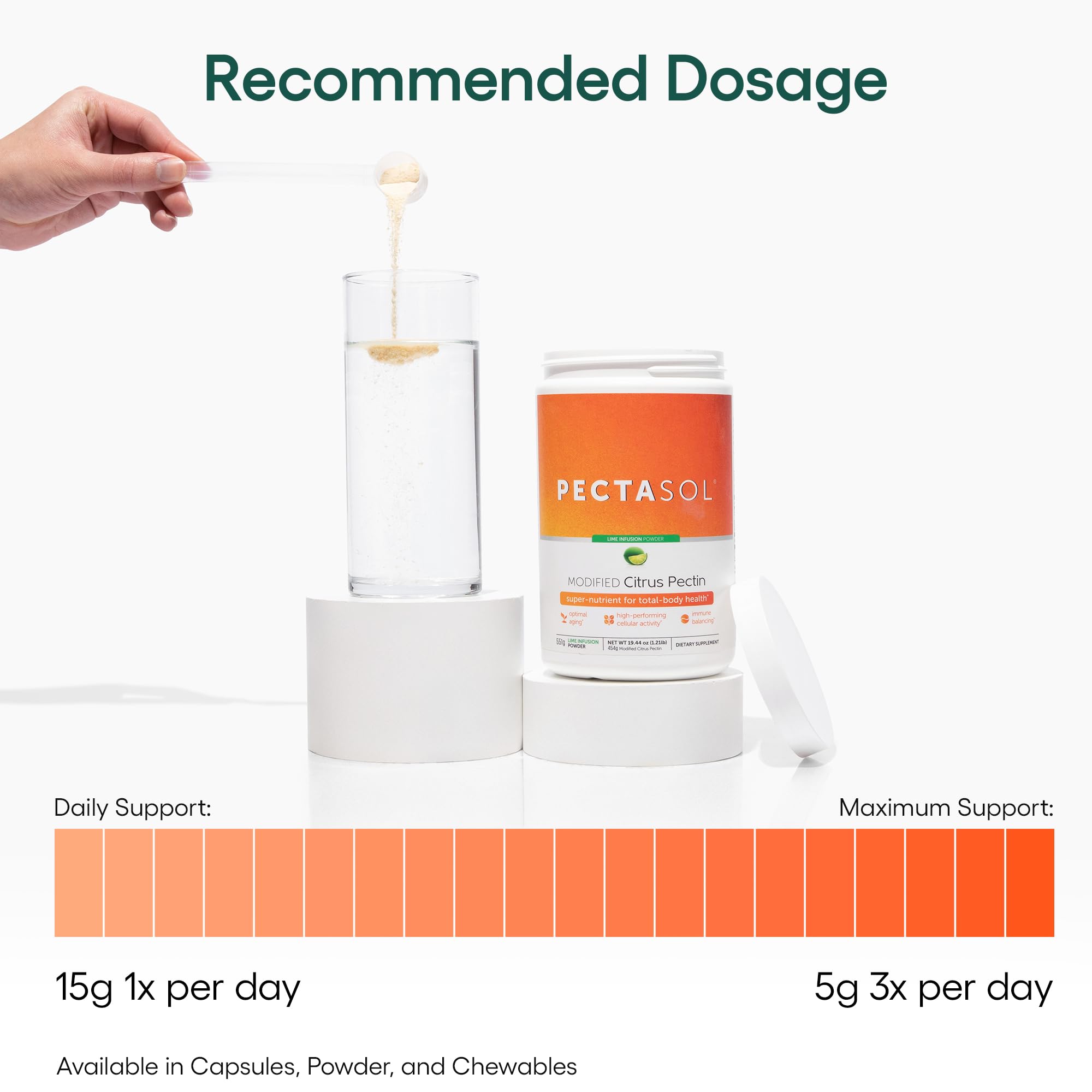 EcoNugenics PectaSol lime powder label graphic emphasizing vegan purity for daily use.