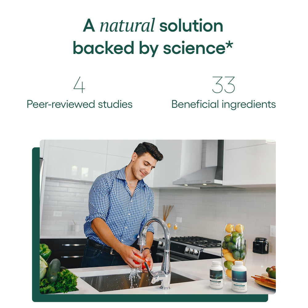 EcoNugenics ProstaCaid bottle label highlighting vegan and non-GMO ingredients