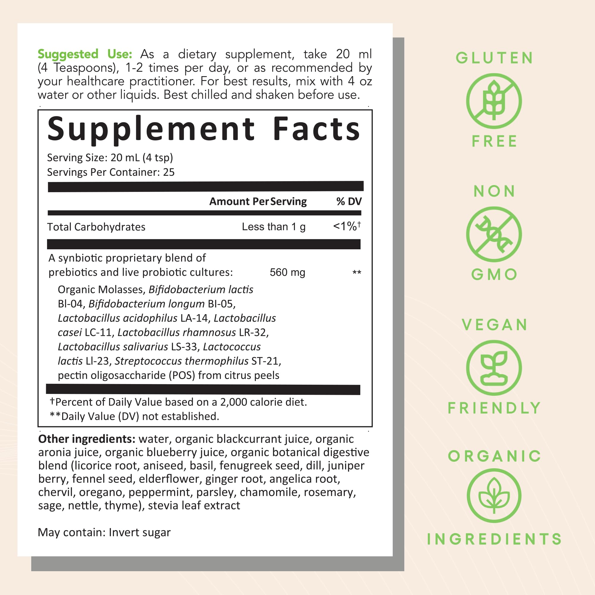 EcoNugenics ecoProbiotic being served with water to demonstrate convenient daily use.