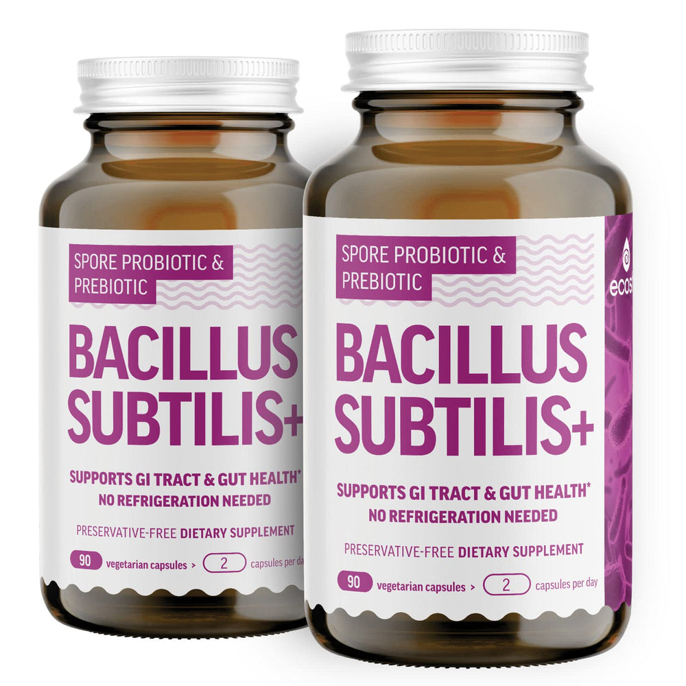 ecosh bacillus subtilis spores bottle pour for daily gut support