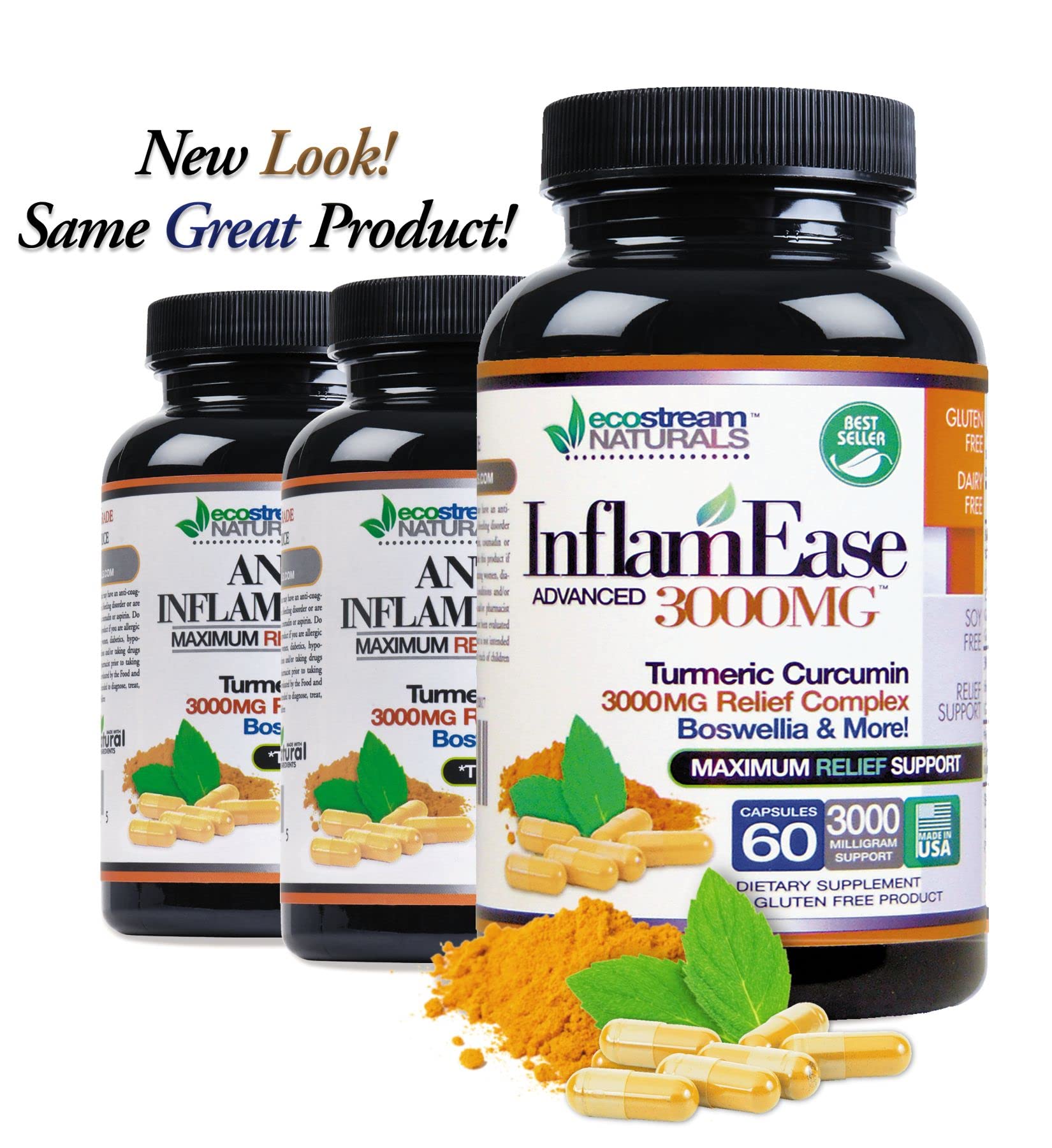 ecostream Naturals InflamEase boswellia capsules for everyday comfort