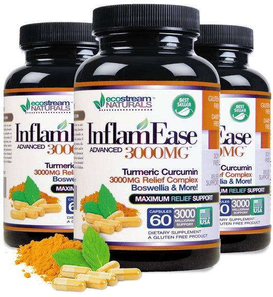 ecostream Naturals InflamEase turmeric capsules for daily activity support