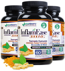 ecostream Naturals InflamEase turmeric capsules for daily activity support