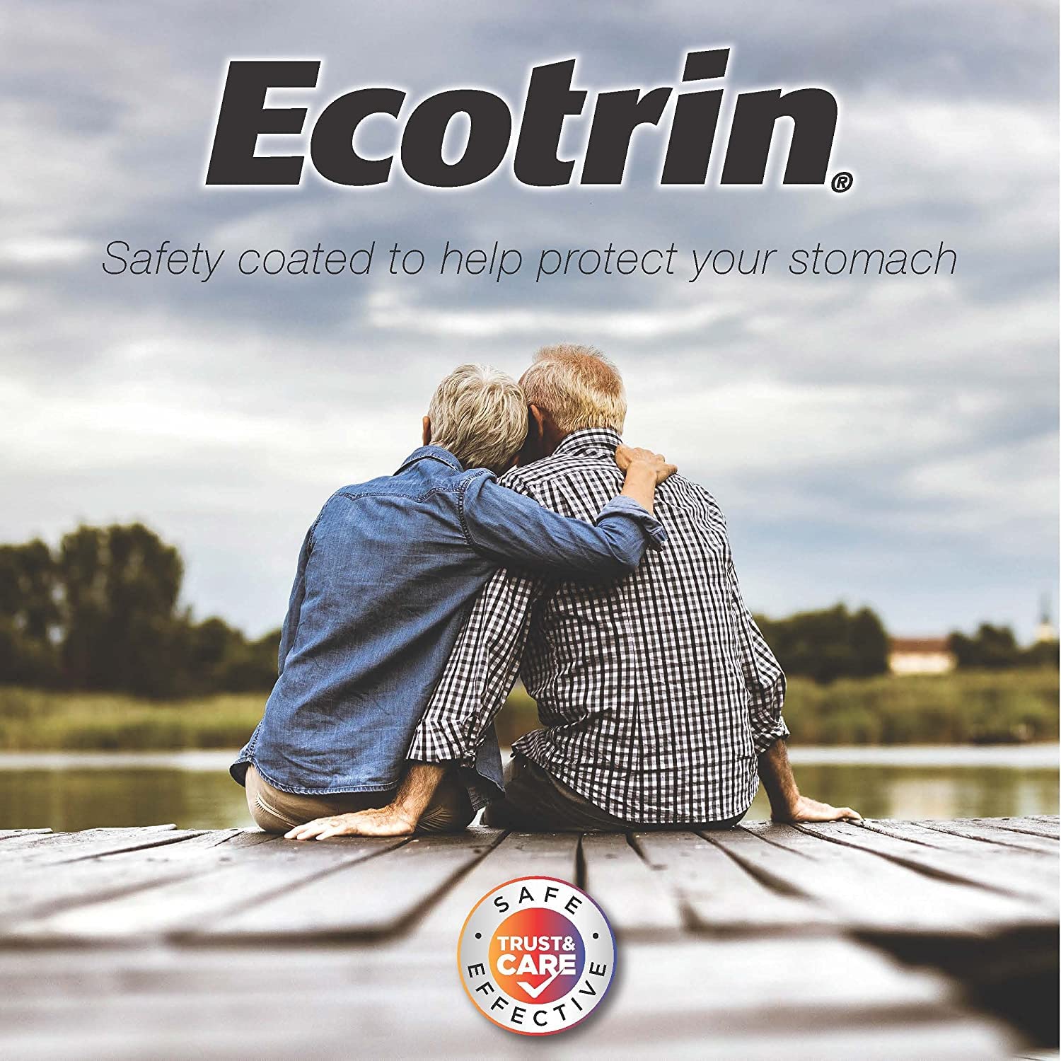 Ecotrin enteric coating dissolving in the small intestine.