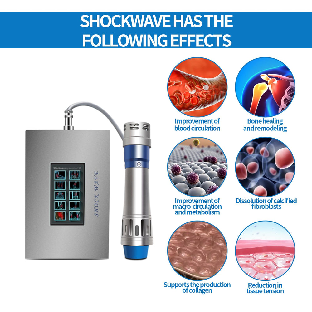 ED Shockwave Machine seven heads for versatile treatment options at home