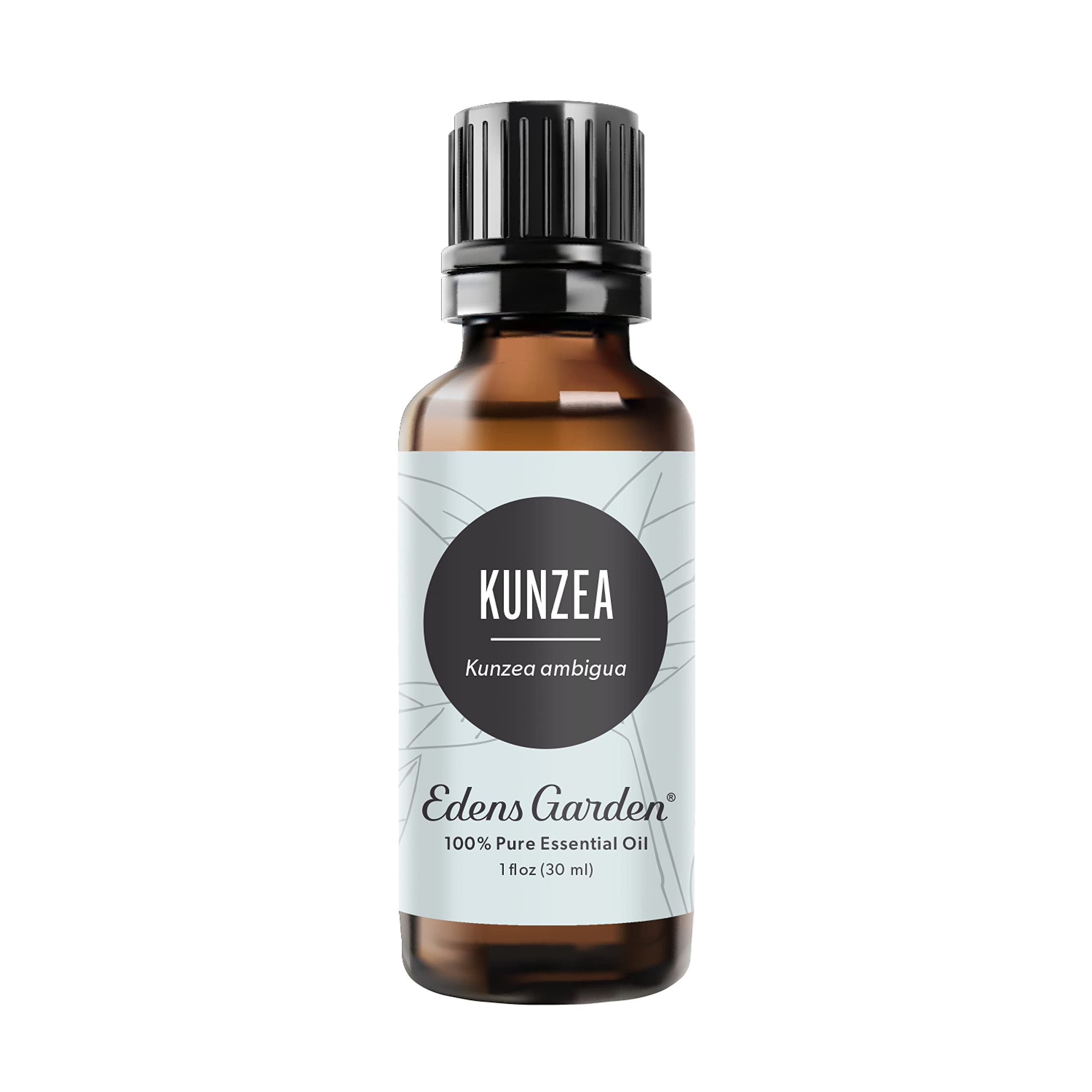 Edens Garden Kunzea essential oil bottle close-up for pure aroma