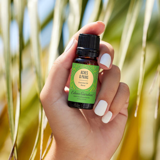 Edens Garden diffuser ready with Aches and Pains drops releasing calm scent