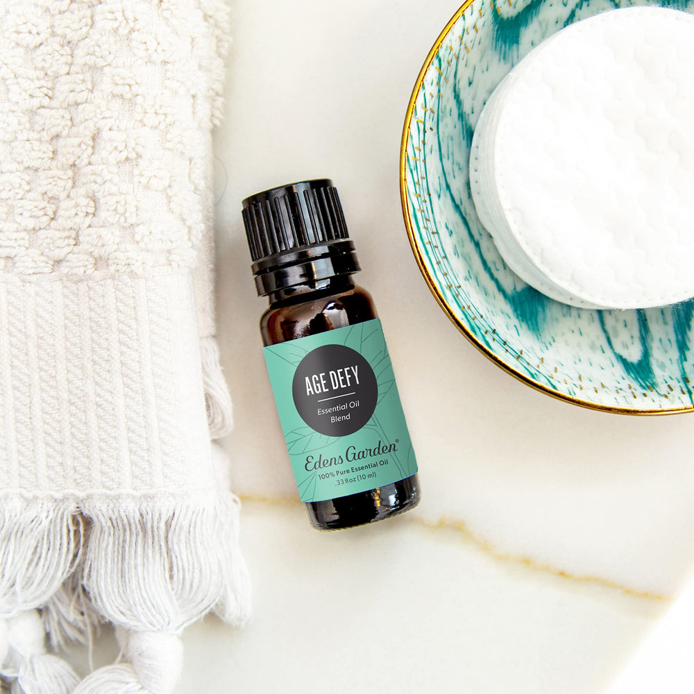 Edens Garden Age Defy bottle pour shows easy dropper for gradual application.