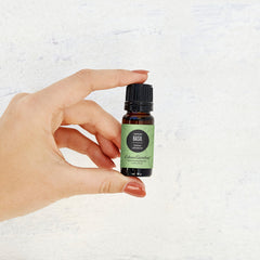 Edens Garden Basil-Lemon diffuser in use fills the room with uplifting scent.