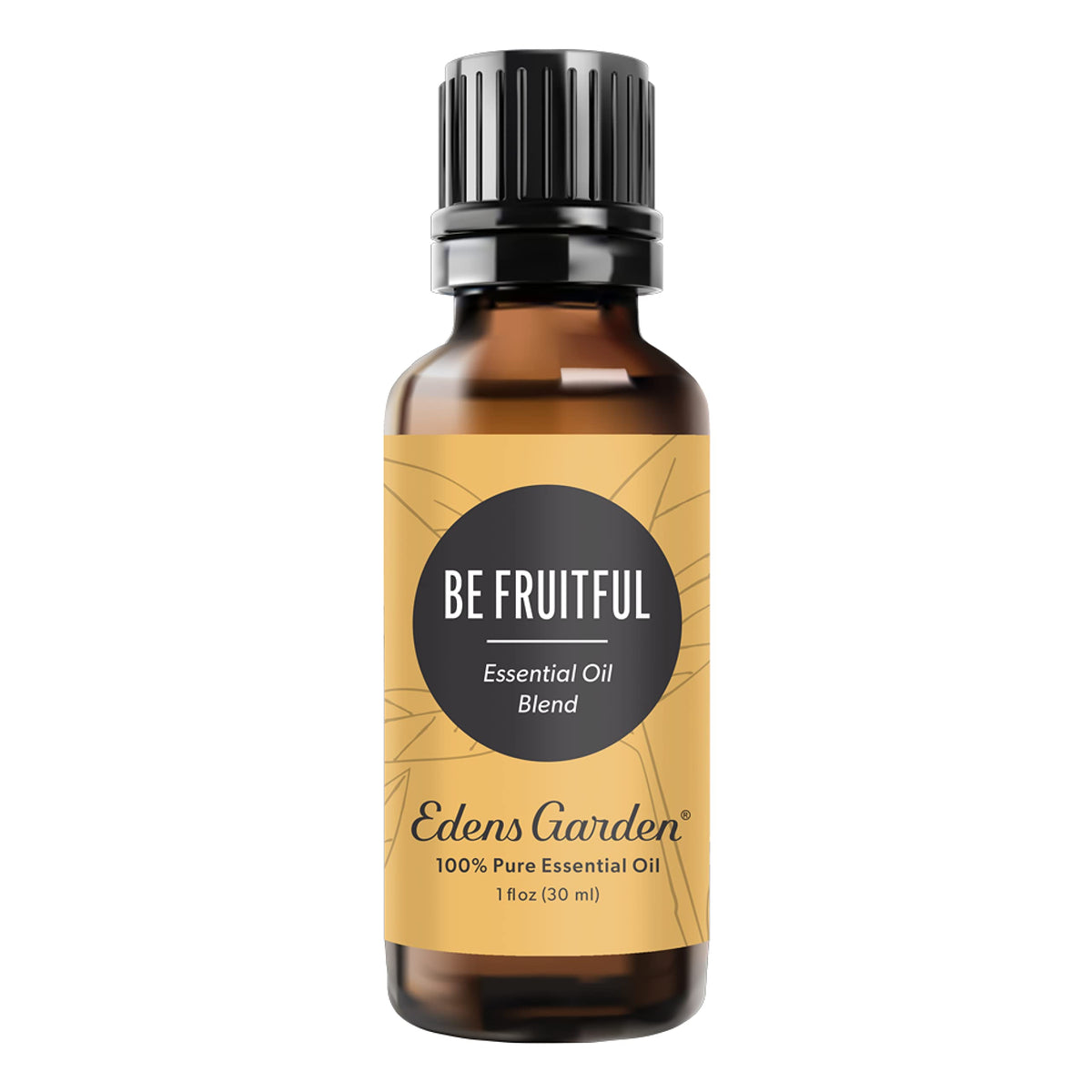 Edens Garden Be Fruitful bottle front view highlights citrus notes for mood uplift