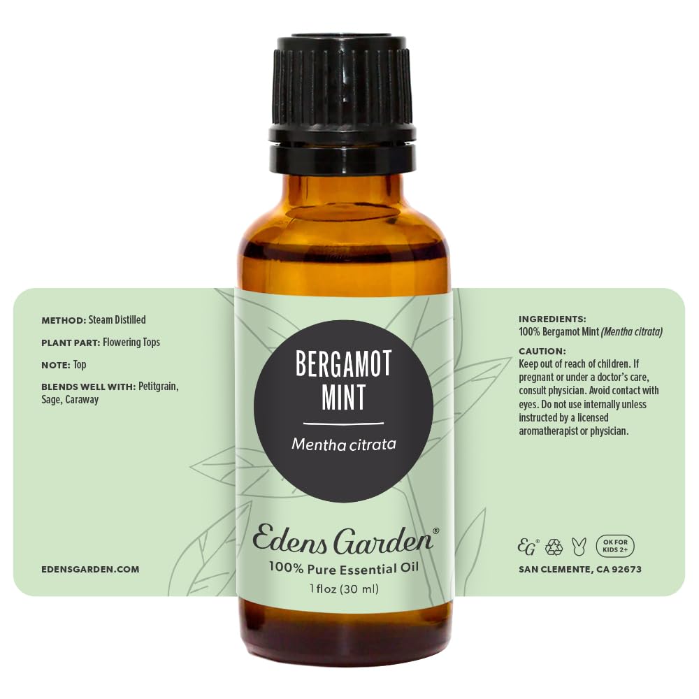Edens Garden Bergamot Mint gift-ready packaging on display.