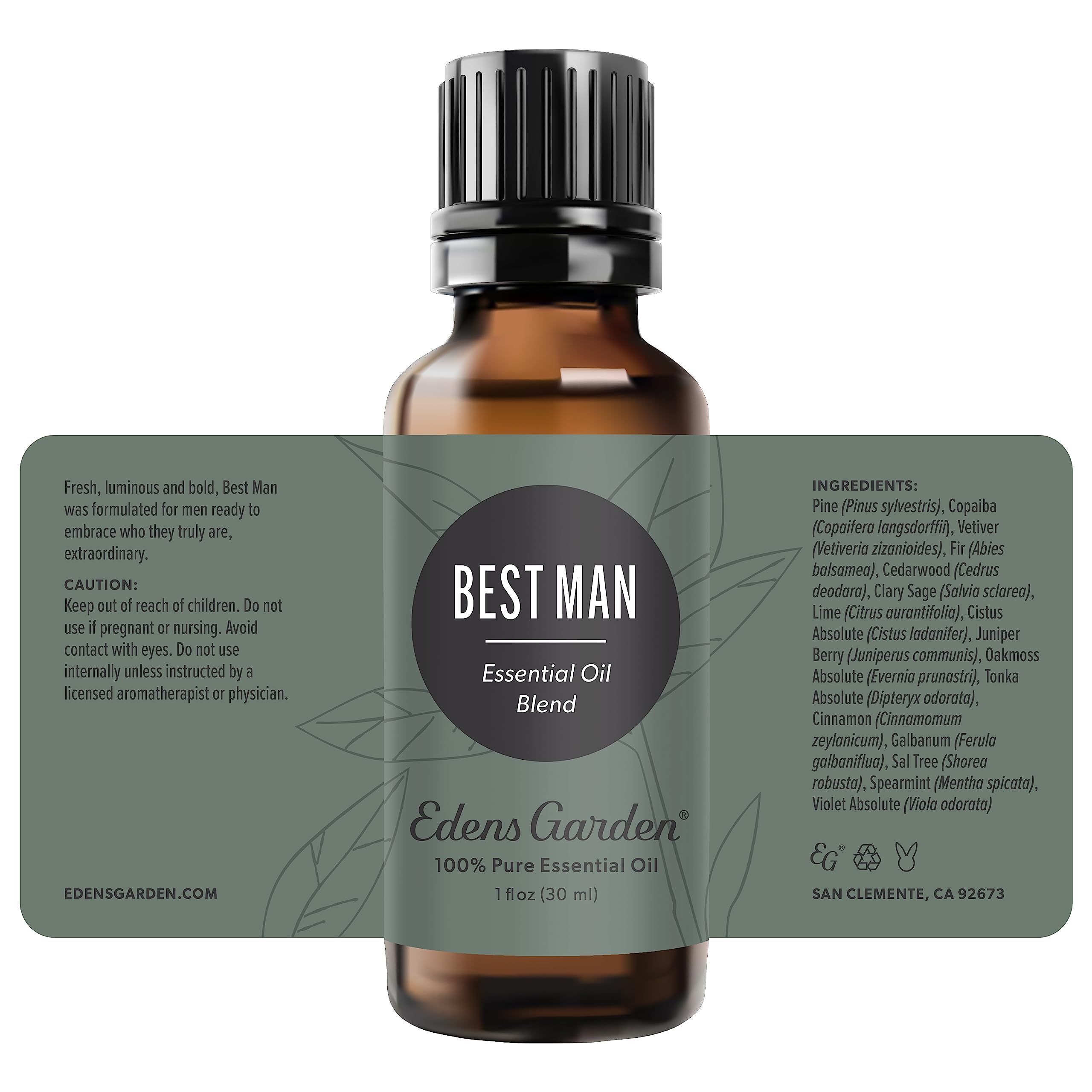 Edens Garden Best Man bottle on a lifestyle table for everyday use